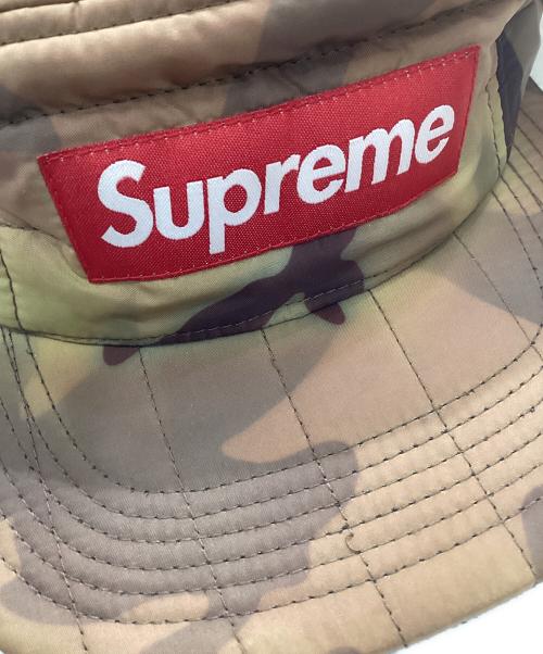 SUPREME（シュプリーム）SUPREME (シュプリーム) タフタキルテッド キャンプキャップ ブラウンの古着・服飾アイテム