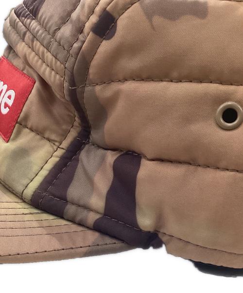 SUPREME（シュプリーム）SUPREME (シュプリーム) タフタキルテッド キャンプキャップ ブラウンの古着・服飾アイテム