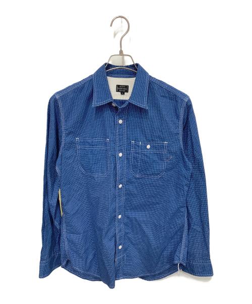 SCHOTT BROS.（ショット）SCHOTT BROS. (ショットブロス) ドットシャツ ブルー サイズ:Sの古着・服飾アイテム