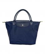 LONGCHAMPロンシャン）の古着「ル プリアージュハンドバッグS」｜ネイビー