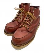 RED WINGレッドウィング）の古着「6インチ クラシックモックトゥ ワークブーツ」｜ブラウン