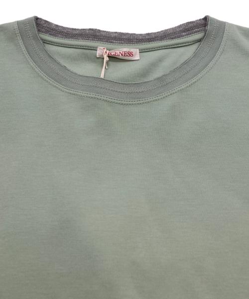 NICENESS（ナイスネス）NICENESS (ナイスネス) BRAD (ブラッド) / カットオフ Tee S/S/ 半袖カットソー LIGHT GREEN サイズ:Ｍの古着・服飾アイテム