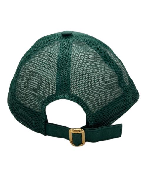 CELINE（セリーヌ）CELINE (セリーヌ) トリオンフ ベースボールキャップ グリーン サイズ:56-60の古着・服飾アイテム