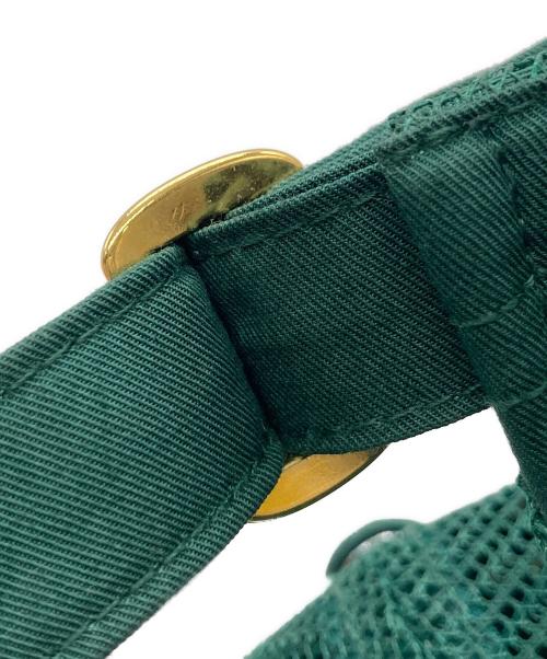 CELINE（セリーヌ）CELINE (セリーヌ) トリオンフ ベースボールキャップ グリーン サイズ:56-60の古着・服飾アイテム