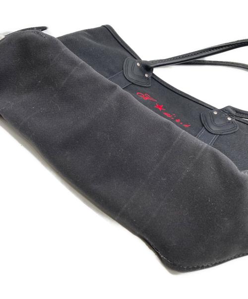 L.L.Bean（エルエルビーン マウンテンパーカー）L.L.Bean (エルエルビーン) レザーハンドル キャンバストートバッグ ブラック サイズ:なしの古着・服飾アイテム