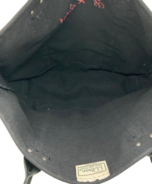 L.L.Bean（エルエルビーン マウンテンパーカー）L.L.Bean (エルエルビーン) レザーハンドル キャンバストートバッグ ブラック サイズ:なしの古着・服飾アイテム