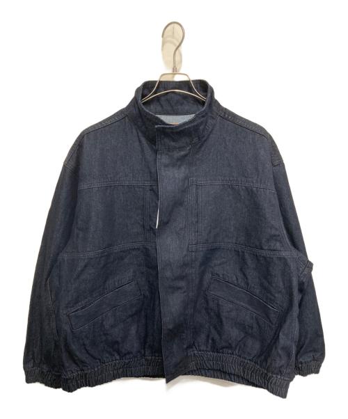 Adam et Rope（アダム エ ロペ）Adam et Rope (アダム エ ロペ) デニム ボマージャケット インディゴ サイズ:L 未使用品の古着・服飾アイテム