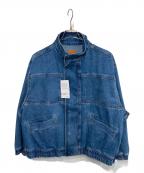 Adam et Ropeアダム エ ロペ）の古着「ブリーチデニム ボマージャケット」｜ブルー