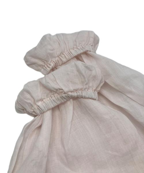 BEARDSLEY（ビアズリー）BEARDSLEY (ビアズリー) リネンギャザーチュニック ピンク サイズ:FREEの古着・服飾アイテム