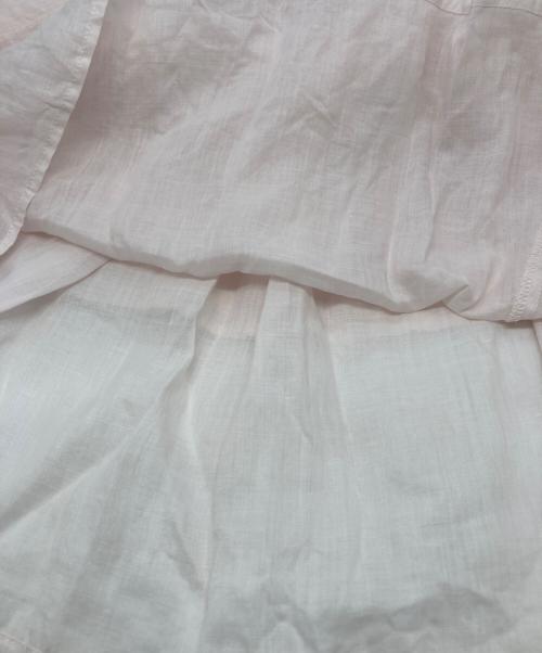 BEARDSLEY（ビアズリー）BEARDSLEY (ビアズリー) リネンギャザーチュニック ピンク サイズ:FREEの古着・服飾アイテム