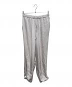 23区ニジュウサンク）の古着「ドレープサテン 2WAY ドロスト パンツ」｜ベージュ