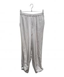 23区（ニジュウサンク）の古着「ドレープサテン 2WAY ドロスト パンツ」｜ベージュ