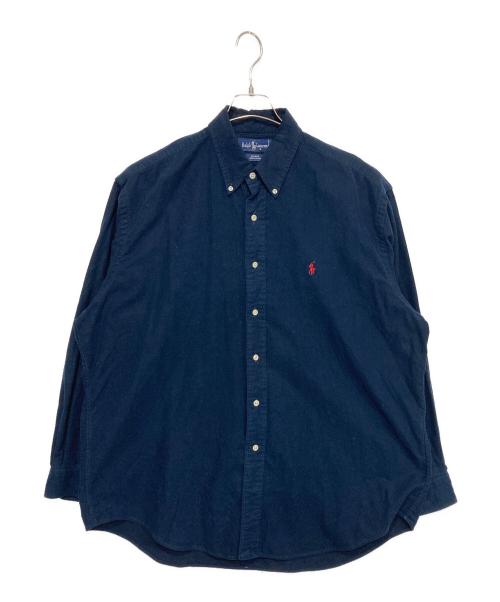 POLO RALPH LAUREN（ポロ・ラルフローレン）POLO RALPH LAUREN (ポロ・ラルフローレン) BLAIRE ポニー刺繍シャツ ネイビー サイズ:Ｌの古着・服飾アイテム