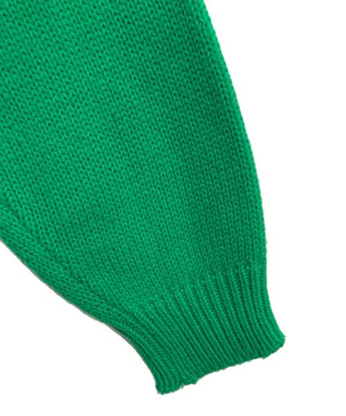 MICKEY（ミッキー）MICKEY (ミッキー) キャラクターニット グリーン×ブルー サイズ:XLの古着・服飾アイテム