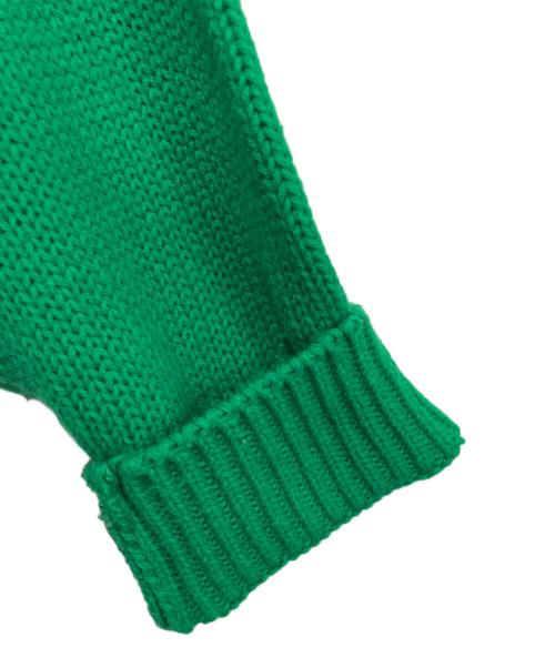 MICKEY（ミッキー）MICKEY (ミッキー) キャラクターニット グリーン×ブルー サイズ:XLの古着・服飾アイテム