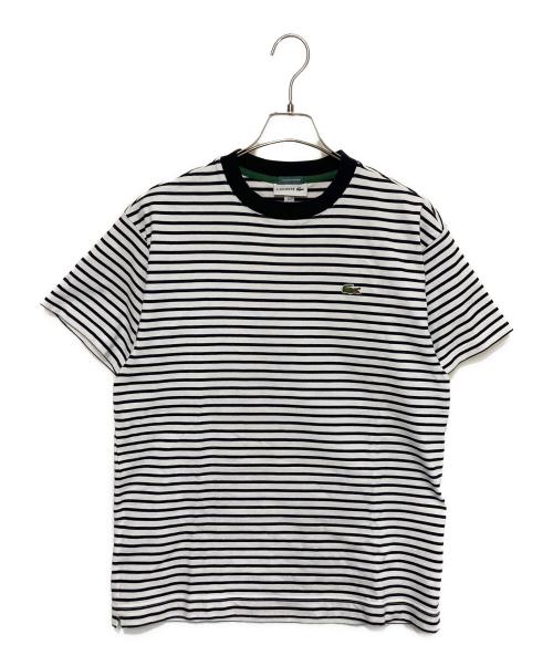 LACOSTE（ラコステ）LACOSTE (ラコステ) BEAMS (ビームス) 別注ボーダーTシャツ ネイビー×ホワイト サイズ:XSの古着・服飾アイテム