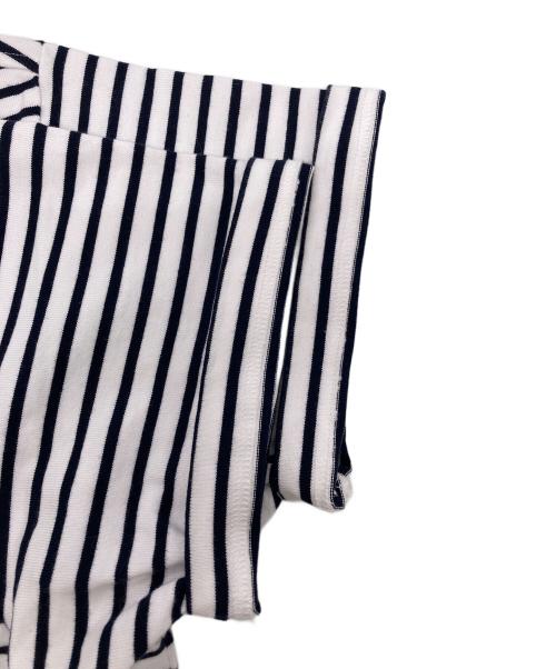 LACOSTE（ラコステ）LACOSTE (ラコステ) BEAMS (ビームス) 別注ボーダーTシャツ ネイビー×ホワイト サイズ:XSの古着・服飾アイテム