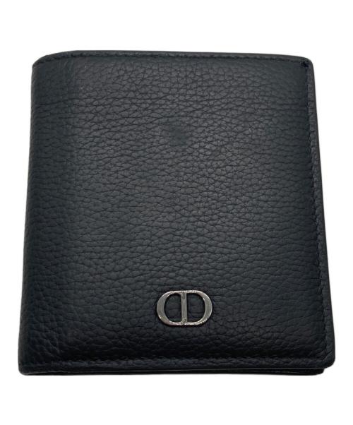 Dior（ディオール）Dior (ディオール) CD Icon バーティカル 2つ折りウォレット ブラックの古着・服飾アイテム