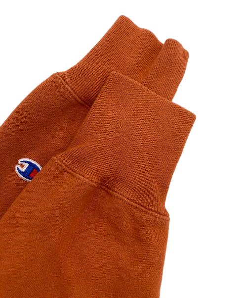 Champion REVERSE WEAVE（チャンピオン リバース ウィーブ）Champion REVERSE WEAVE (チャンピオン リバース ウィーブ) MoMA (モマ) ロゴプルオーバーパーカー オレンジ サイズ:Ｌの古着・服飾アイテム