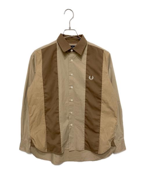 FRED PERRY（フレッドペリー）FRED PERRY (フレッドペリー) パネルシャツ ベージュ サイズ:XSの古着・服飾アイテム