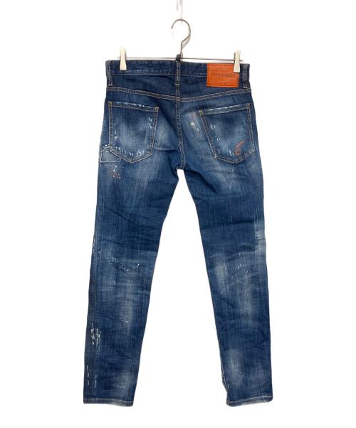DSQUARED2（ディースクエアード）DSQUARED2 (ディースクエアード) SLIM JEAN デニムパンツ インディゴ サイズ:44　実寸（W80　股下75）の古着・服飾アイテム