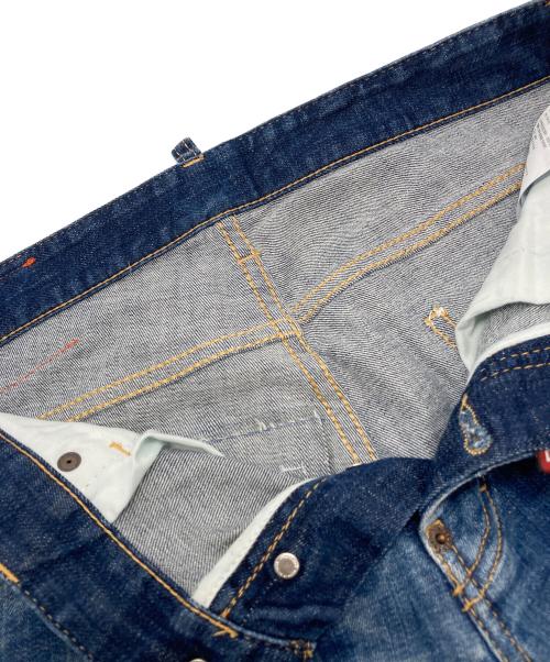 DSQUARED2（ディースクエアード）DSQUARED2 (ディースクエアード) SLIM JEAN デニムパンツ インディゴ サイズ:44　実寸（W80　股下75）の古着・服飾アイテム