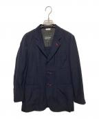 COMME des GARCONS HOMME DEUXコムデギャルソン オム ドゥ）の古着「ウール縮絨3Bジャケット」｜ネイビー