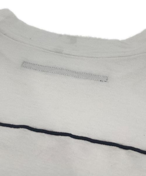 My Beautiful Landlet（マイビューティフルランドレット）My Beautiful Landlet (マイビューティフルランドレット) MERCERIZATION JERSEY LOGOBIG T-SHIRT / ビックプリントTシャツ ホワイト サイズ:1の古着・服飾アイテム