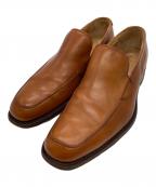 PAUL SMITHポールスミス）の古着「レザースリッポン」｜ブラウン