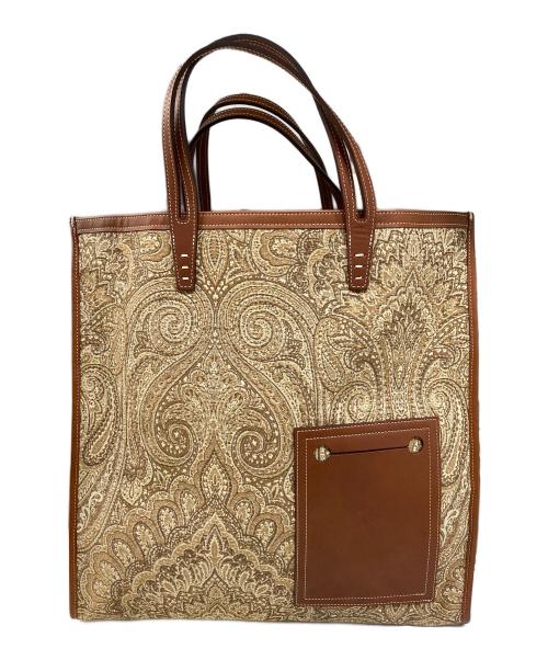 AVACATION（アヴァケーション）AVACATION (アヴァケーション) IENA (イエナ) 別注 ROCK ペイズリートートバッグ ブラウンの古着・服飾アイテム