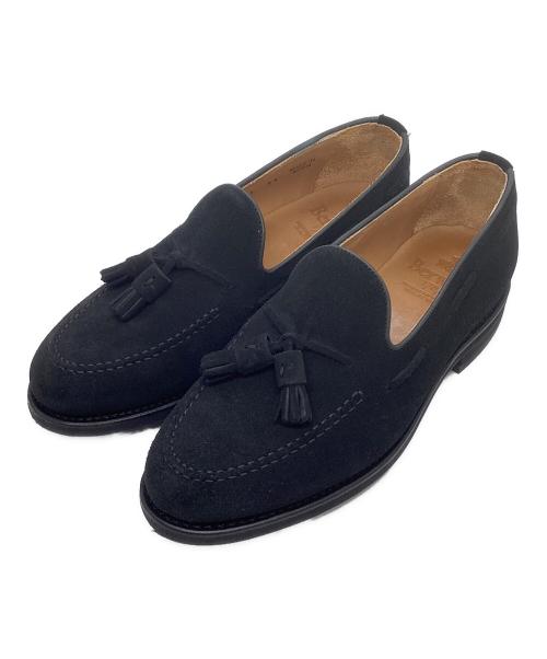 berwick（バーウィック）berwick (バーウィック) スウェードタッセルローファー ブラック サイズ:5　2/1の古着・服飾アイテム