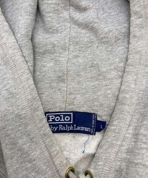 POLO RALPH LAUREN（ポロ・ラルフローレン）POLO RALPH LAUREN (ポロ・ラルフローレン) バスケットボールポロベアパーカー グレー サイズ:Ｌの古着・服飾アイテム