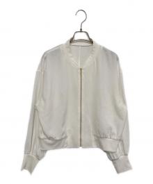 NOLLEY'S（ノーリーズ）の古着「ウォッシャブル強撚ライトブルゾン」｜ホワイト