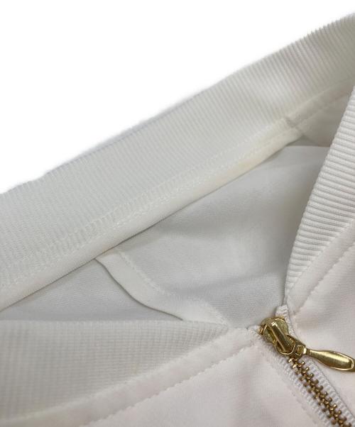 NOLLEY'S（ノーリーズ）NOLLEY'S (ノーリース) ウォッシャブル強撚ライトブルゾン ホワイト サイズ:38の古着・服飾アイテム