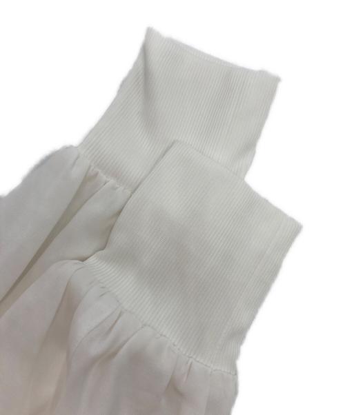 NOLLEY'S（ノーリーズ）NOLLEY'S (ノーリース) ウォッシャブル強撚ライトブルゾン ホワイト サイズ:38の古着・服飾アイテム