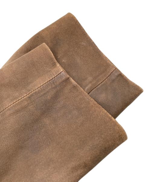 JOSEPH ABBOUD（ジョセフアブード）JOSEPH ABBOUD (ジョセフアブード) ラムレザージャケット ブラウン サイズ:LLの古着・服飾アイテム