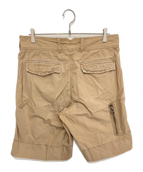 POLO BY RALPH LAUREN（ポロ バイ ラルフローレン）POLO BY RALPH LAUREN (ポロ バイ ラルフローレン) サソリペイント ダメージカーゴショーツ ベージュ サイズ:W32（81ｃｍ）の古着・服飾アイテム