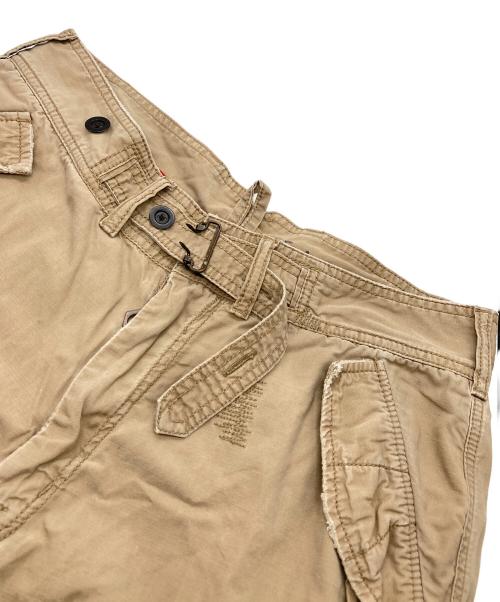 POLO BY RALPH LAUREN（ポロ バイ ラルフローレン）POLO BY RALPH LAUREN (ポロ バイ ラルフローレン) サソリペイント ダメージカーゴショーツ ベージュ サイズ:W32（81ｃｍ）の古着・服飾アイテム