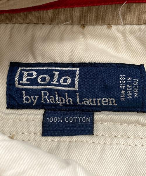 POLO BY RALPH LAUREN（ポロ バイ ラルフローレン）POLO BY RALPH LAUREN (ポロ バイ ラルフローレン) サソリペイント ダメージカーゴショーツ ベージュ サイズ:W32（81ｃｍ）の古着・服飾アイテム