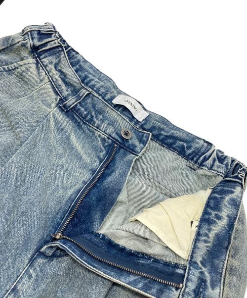 OPENING act（オープニングアクト）OPENING ACT (オープニングアクト) ヴィンテージウォッシュワイドバギーストレートデニム ブルー サイズ:Lの古着・服飾アイテム