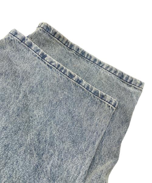 OPENING act（オープニングアクト）OPENING ACT (オープニングアクト) ヴィンテージウォッシュワイドバギーストレートデニム ブルー サイズ:Lの古着・服飾アイテム