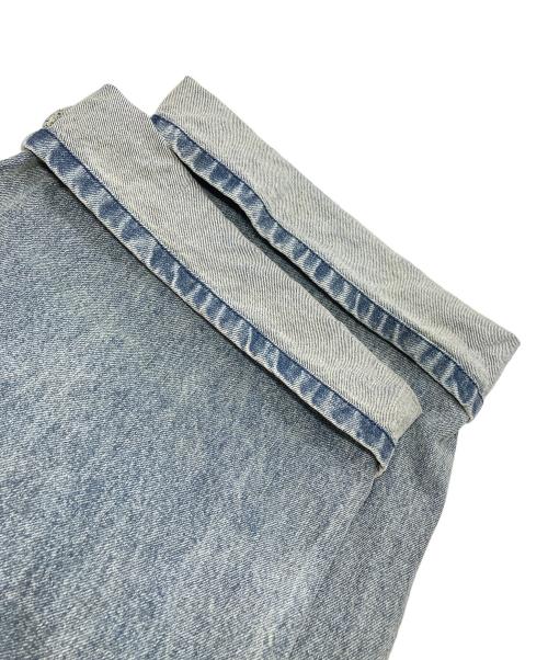 OPENING act（オープニングアクト）OPENING ACT (オープニングアクト) ヴィンテージウォッシュワイドバギーストレートデニム ブルー サイズ:Lの古着・服飾アイテム