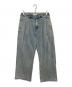 OPENING ACT（オープニングアクト）の古着「ヴィンテージウォッシュワイドバギーストレートデニム」｜ブルー