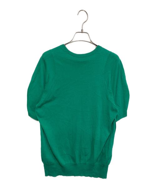 BLAMINK（ブラミンク）BLAMINK (ブラミンク) 16Gクルーネックニット グリーン サイズ:38の古着・服飾アイテム
