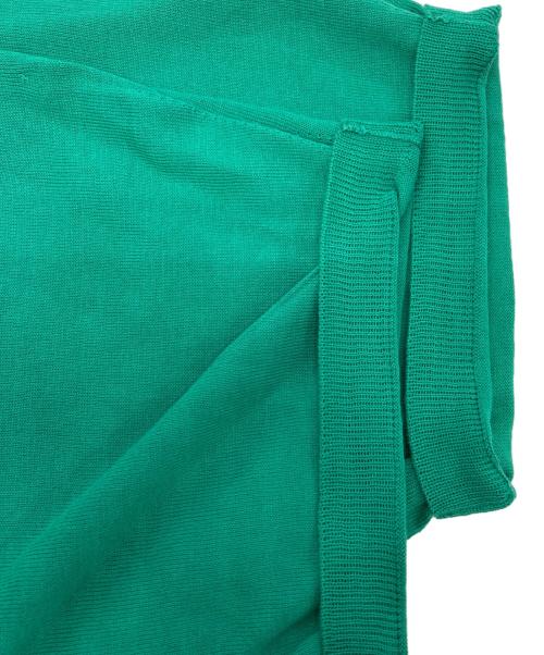 BLAMINK（ブラミンク）BLAMINK (ブラミンク) 16Gクルーネックニット グリーン サイズ:38の古着・服飾アイテム