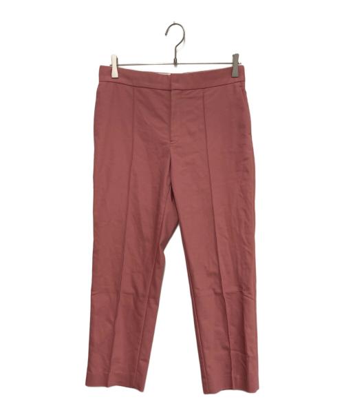DRAWER（ドゥロワー）DRAWER (ドゥロワー) ギャバジンストレートパンツ ピンク サイズ:40の古着・服飾アイテム