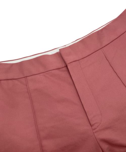 DRAWER（ドゥロワー）DRAWER (ドゥロワー) ギャバジンストレートパンツ ピンク サイズ:40の古着・服飾アイテム