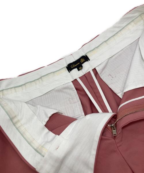 DRAWER（ドゥロワー）DRAWER (ドゥロワー) ギャバジンストレートパンツ ピンク サイズ:40の古着・服飾アイテム