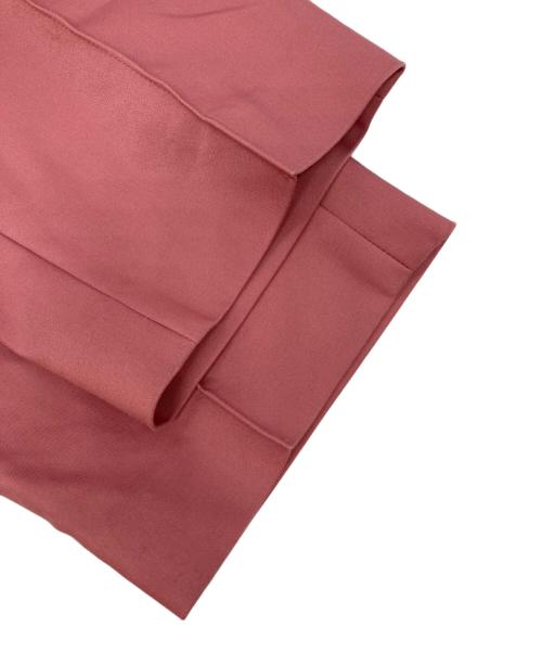 DRAWER（ドゥロワー）DRAWER (ドゥロワー) ギャバジンストレートパンツ ピンク サイズ:40の古着・服飾アイテム
