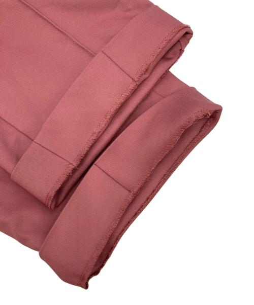 DRAWER（ドゥロワー）DRAWER (ドゥロワー) ギャバジンストレートパンツ ピンク サイズ:40の古着・服飾アイテム